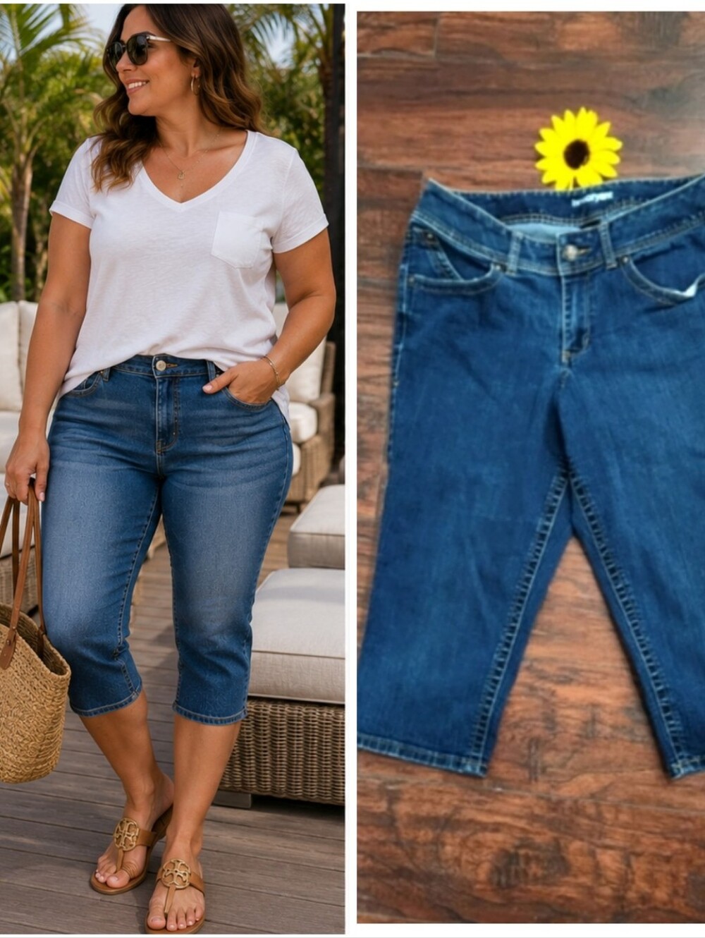 LANE BRYANT CROPED JEANS 👖